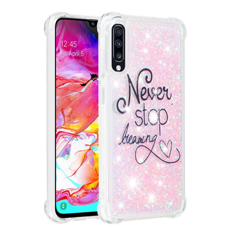 Case Kuoret Samsung Galaxy A70 Puhelinkuoret Älä Koskaan Lopeta Haaveilemasta Kimallusta