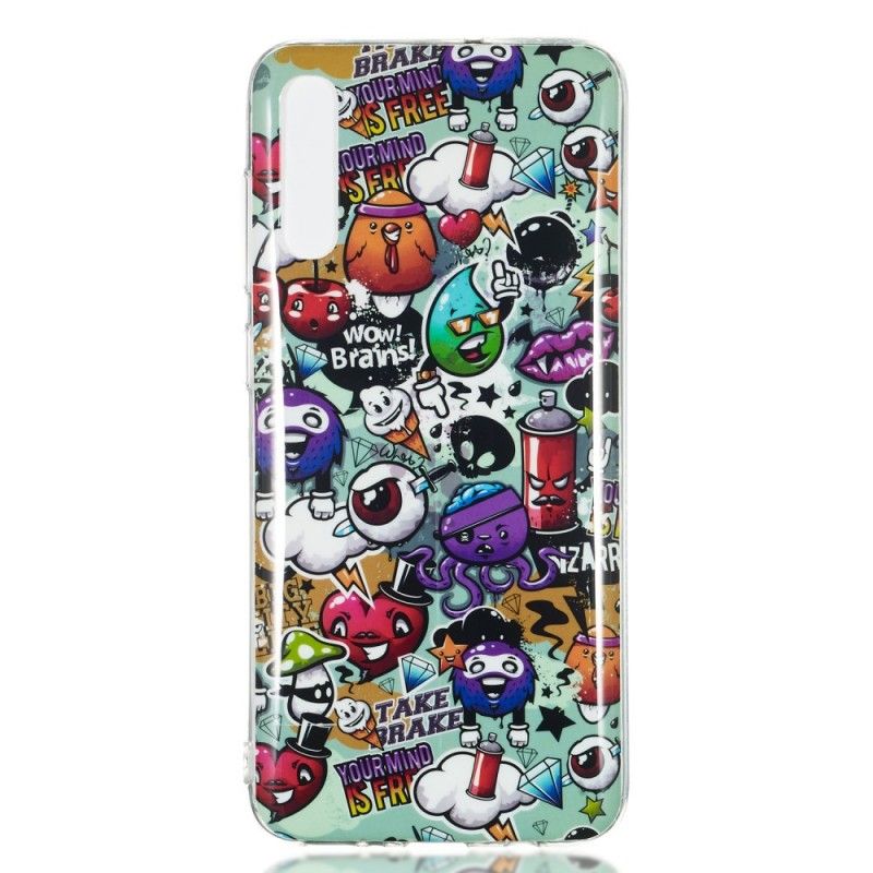 Case Kuoret Samsung Galaxy A70 Puhelinkuoret Fluoresoiva Hulluus