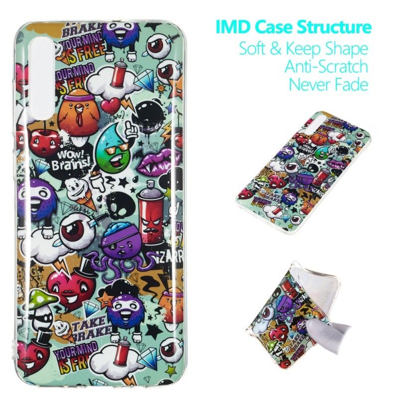 Case Kuoret Samsung Galaxy A70 Puhelinkuoret Fluoresoiva Hulluus