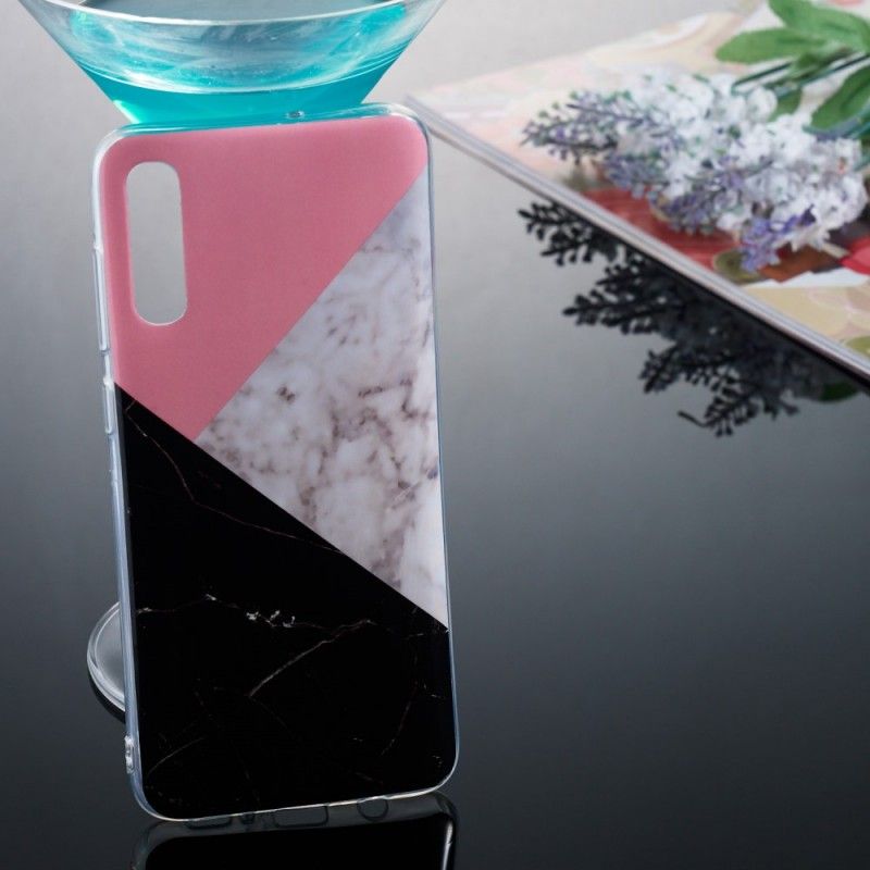 Case Kuoret Samsung Galaxy A70 Puhelinkuoret Geometrinen Marmorivaikutus