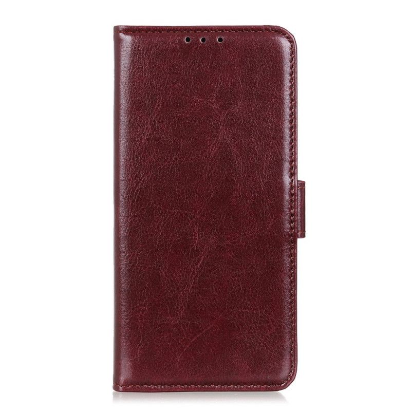 Flip Case Samsung Galaxy A70 Ruskea Hienoa Nahkaa