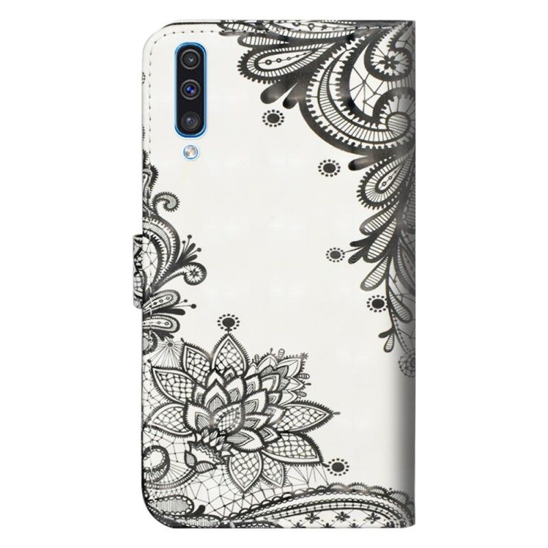 Flip Case Samsung Galaxy A70 Tyylikäs Pitsi