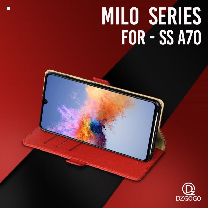 Kotelot Samsung Galaxy A70 Musta Dzgogo Milo -Sarja Suojakuori