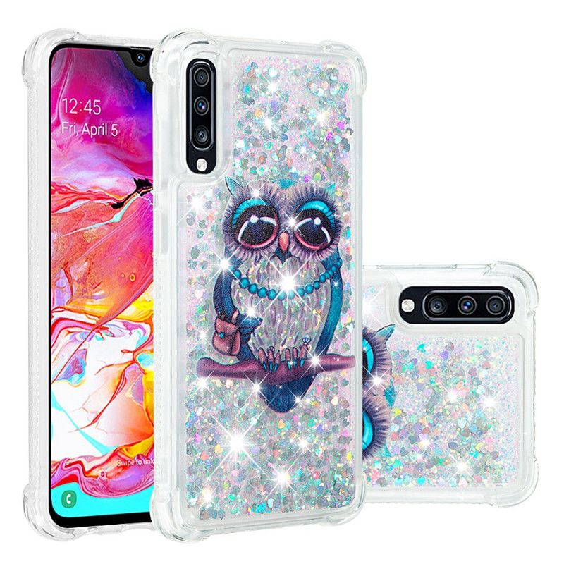 Kuori Samsung Galaxy A70 Miss Pöllö Kimallus