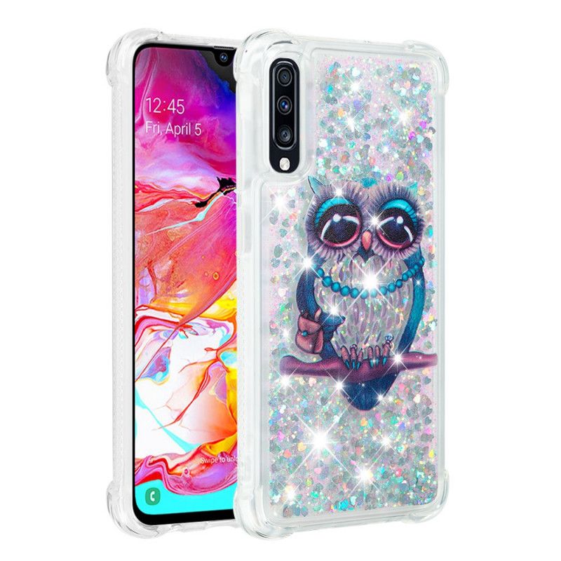 Kuori Samsung Galaxy A70 Miss Pöllö Kimallus