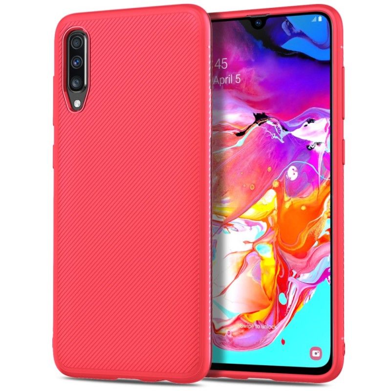 Kuori Samsung Galaxy A70 Musta Hiilikuitutimikko