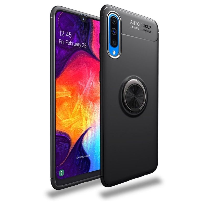 Kuori Samsung Galaxy A70 Punainen Musta Pyörivä Rengas Suojakuori