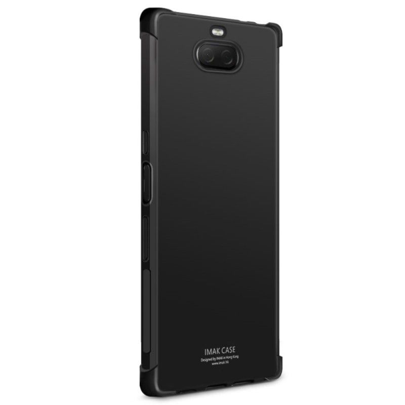 Kuori Sony Xperia 10 Plus Läpinäkyvä Musta Imak Iho Tuntuu