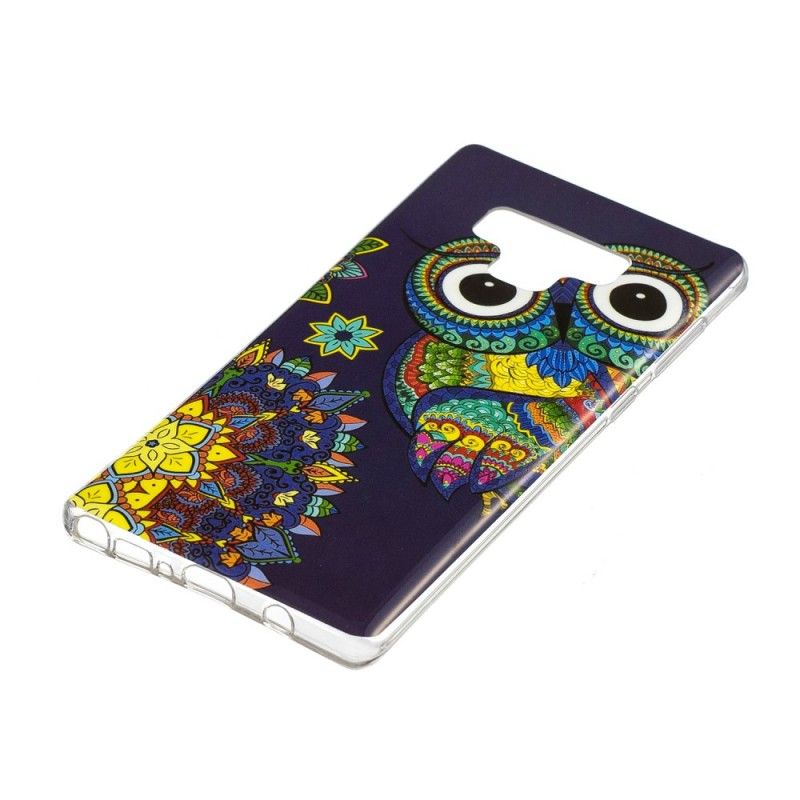 Case Kuoret Samsung Galaxy Note 9 Puhelinkuoret Fluoresoiva Mandalapöllö