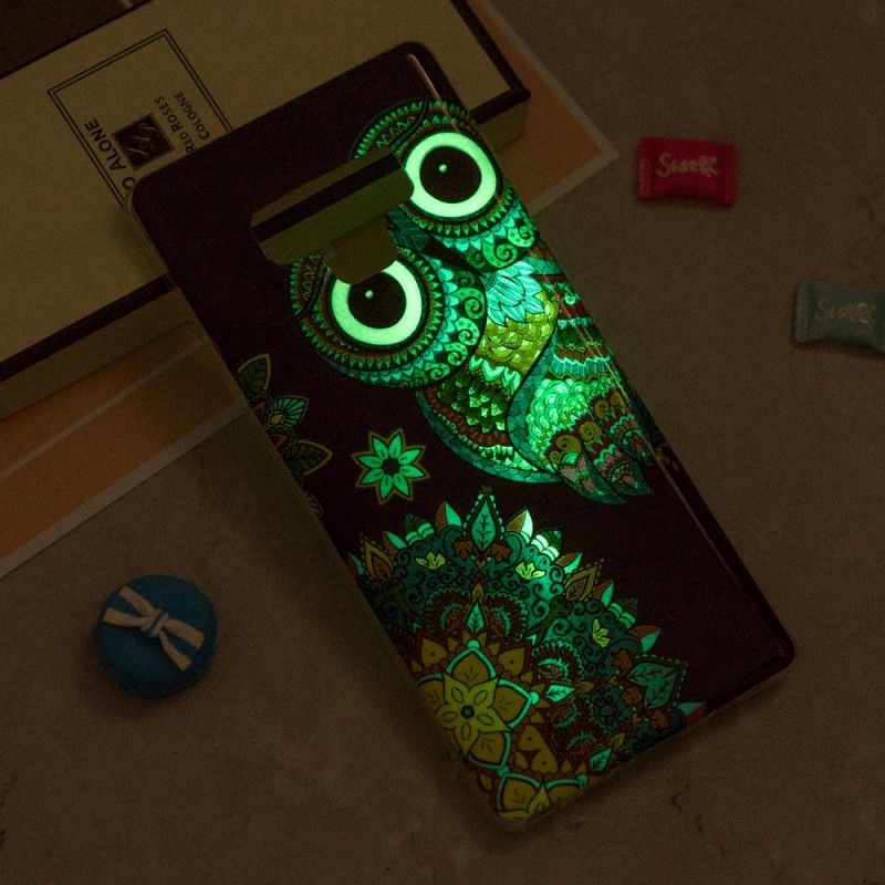 Case Kuoret Samsung Galaxy Note 9 Puhelinkuoret Fluoresoiva Mandalapöllö