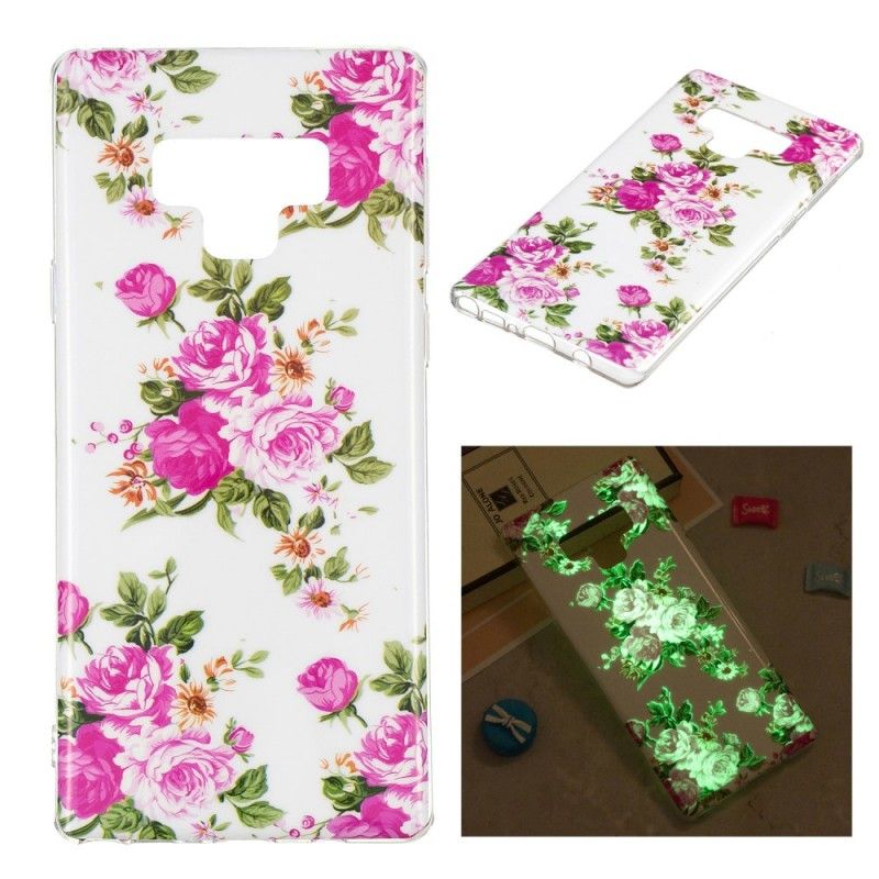 Case Kuoret Samsung Galaxy Note 9 Puhelinkuoret Fluoresoivat Vapauden Kukat