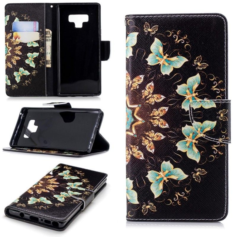 Flip Case Samsung Galaxy Note 9 Perhonen Mandala