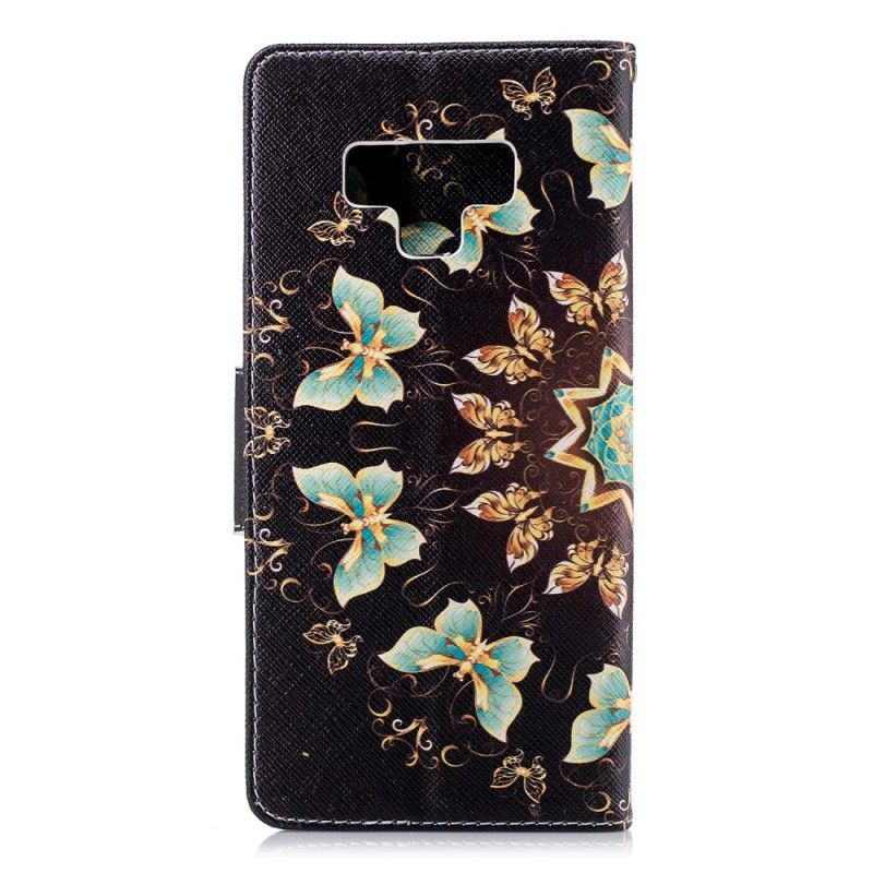 Flip Case Samsung Galaxy Note 9 Perhonen Mandala