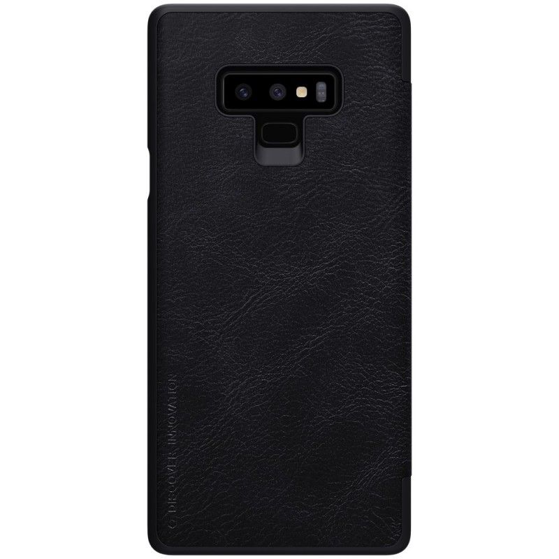 Flip Kotelot Samsung Galaxy Note 9 Ruskea Musta Nillkin Qin -Sarja Suojakuori