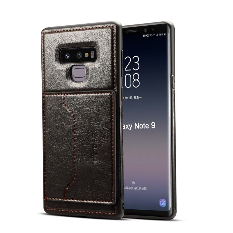 Kuori Samsung Galaxy Note 9 Punainen Musta Erittäin Tukikorttikotelo