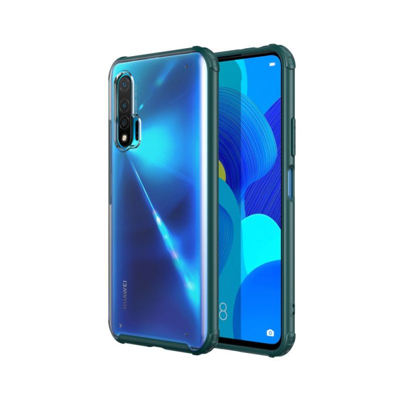 Kuori Huawei Nova 6 Valkoinen Musta Sormenjälkien Esto