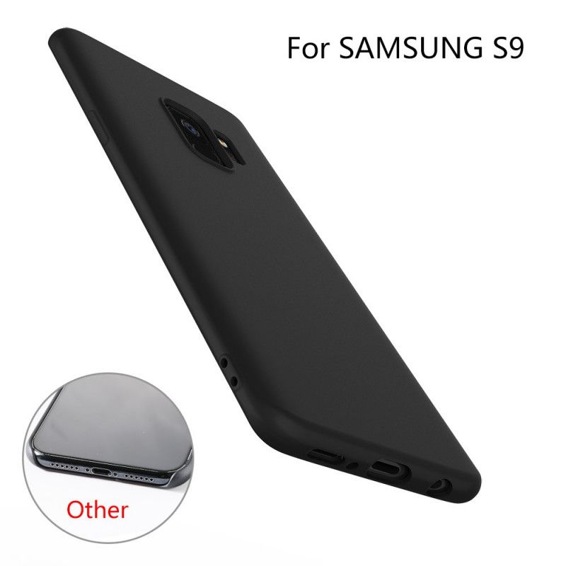 Case Kuoret Samsung Galaxy S9 Musta Puhelinkuoret X-Tason Nestemäinen Silikoni