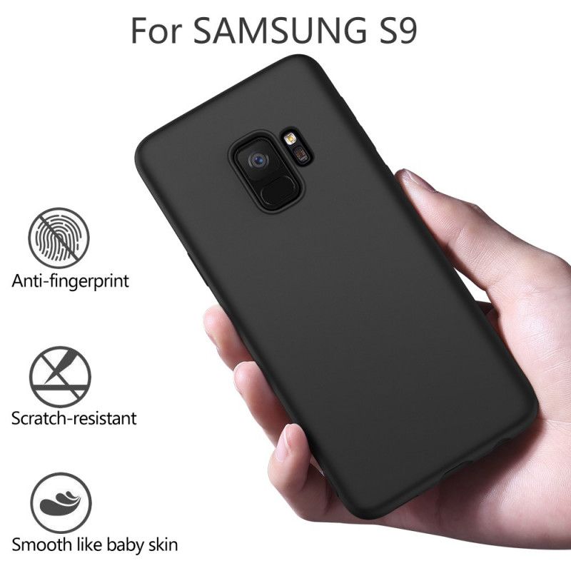 Case Kuoret Samsung Galaxy S9 Musta Puhelinkuoret X-Tason Nestemäinen Silikoni