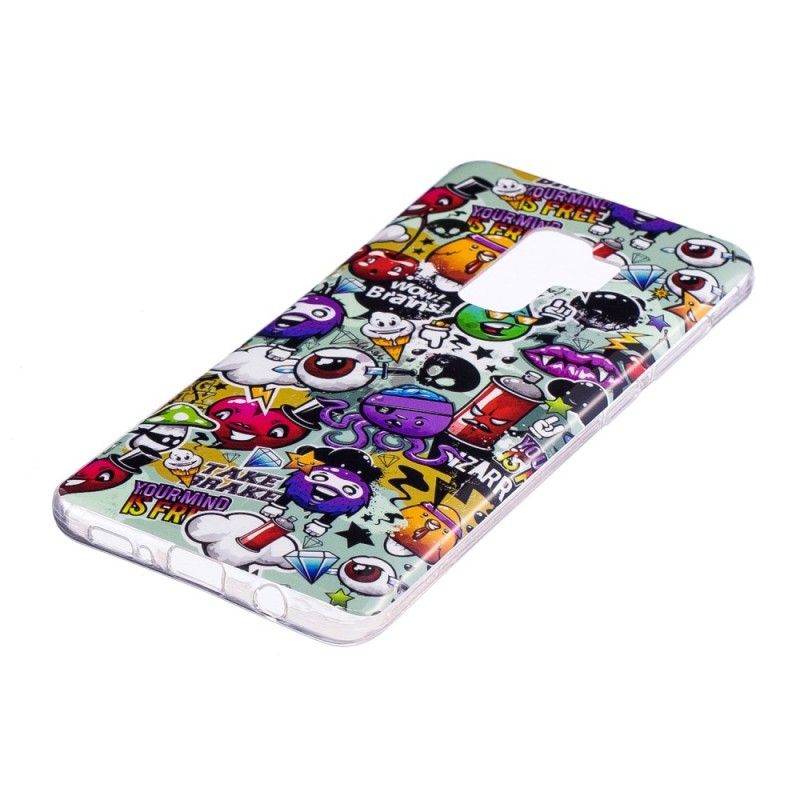 Case Kuoret Samsung Galaxy S9 Puhelinkuoret Fluoresoiva Hulluus