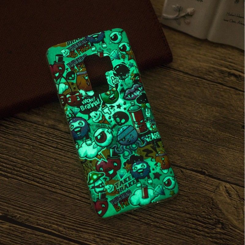 Case Kuoret Samsung Galaxy S9 Puhelinkuoret Fluoresoiva Hulluus