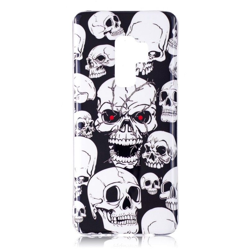 Case Kuoret Samsung Galaxy S9 Puhelinkuoret Huomion Fluoresoivat Kallot