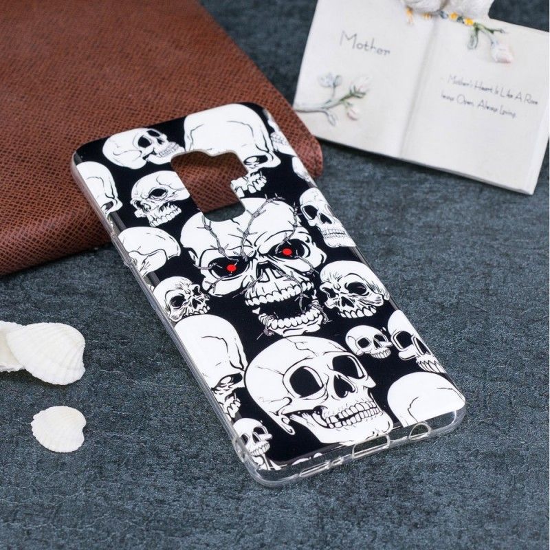 Case Kuoret Samsung Galaxy S9 Puhelinkuoret Huomion Fluoresoivat Kallot