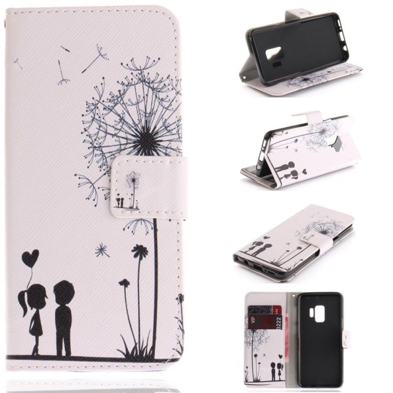 Flip Case Samsung Galaxy S9 Rakkaus Voikukka