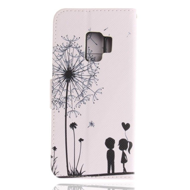 Flip Case Samsung Galaxy S9 Rakkaus Voikukka