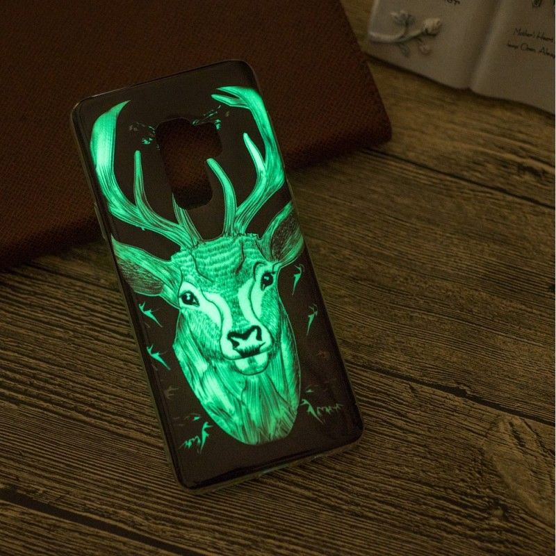 Kuori Samsung Galaxy S9 Fluoresoiva Majesteettinen Peura Suojakuori