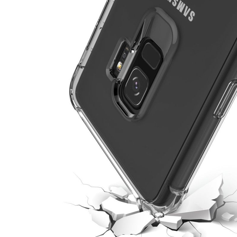 Kuori Samsung Galaxy S9 Läpinäkyvä Musta Läpinäkyvät Suojatyynyt Suojakuori