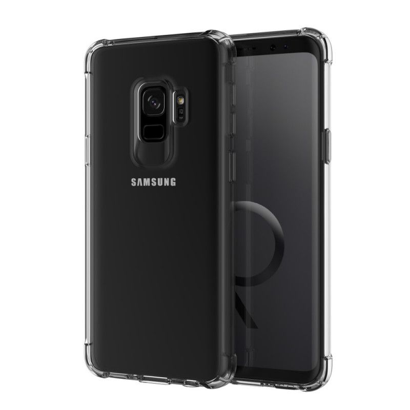 Kuori Samsung Galaxy S9 Läpinäkyvä Musta Läpinäkyvät Suojatyynyt Suojakuori