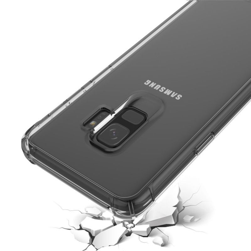 Kuori Samsung Galaxy S9 Läpinäkyvä Musta Läpinäkyvät Suojatyynyt Suojakuori