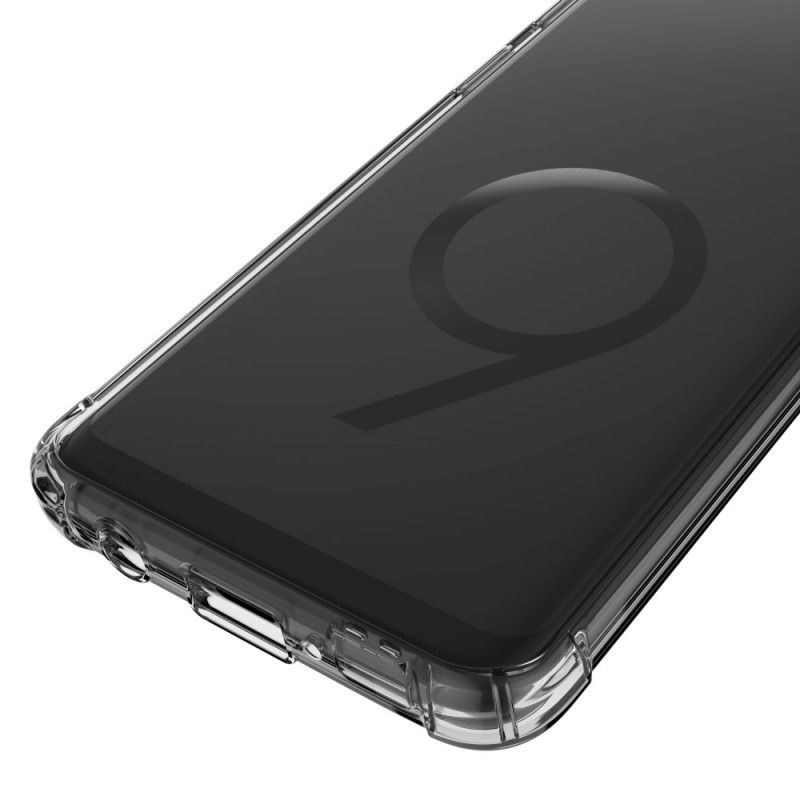 Kuori Samsung Galaxy S9 Läpinäkyvä Musta Läpinäkyvät Suojatyynyt Suojakuori