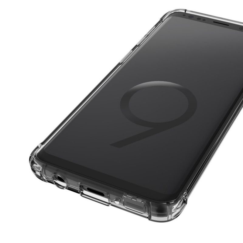 Kuori Samsung Galaxy S9 Läpinäkyvä Musta Läpinäkyvät Suojatyynyt Suojakuori