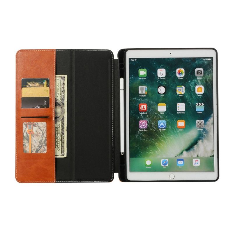 Case iPad 10.2" (2019) (2020) Harmaa Musta Puhelinkuoret Ylellinen Nahkaefekti