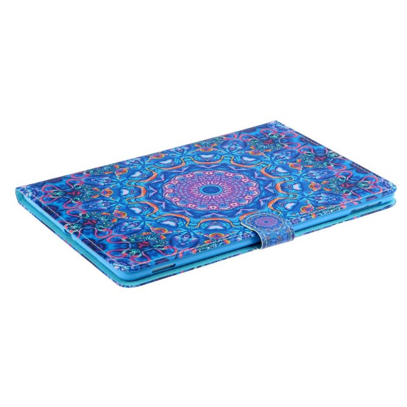 Kotelot iPad 10.2" (2019) (2020) Magenta Musta Mandala-Taidesarja Suojakuori