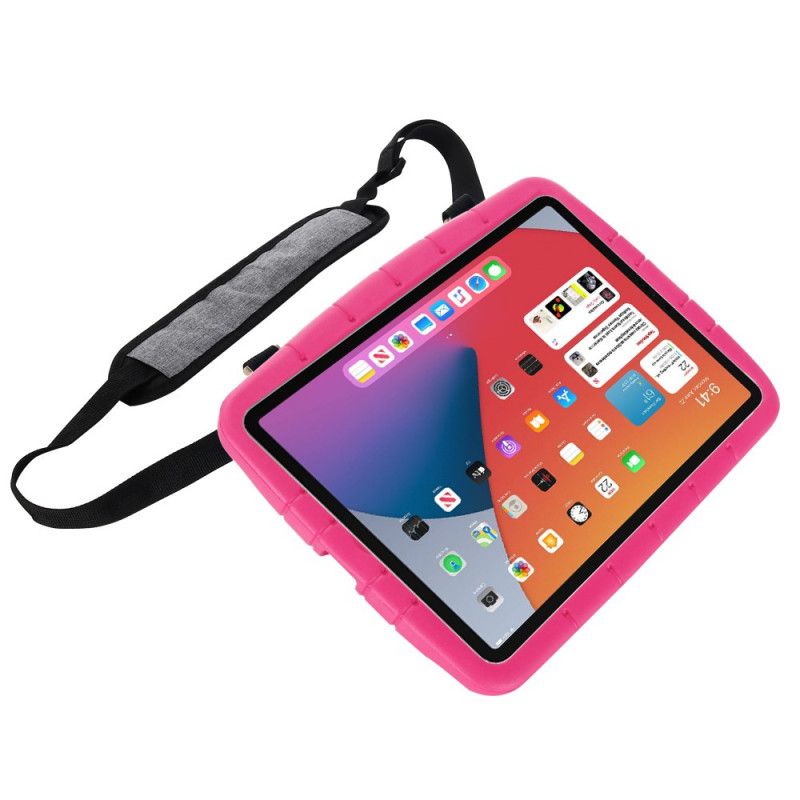 Kuori iPad 10.2" (2019) (2020) Keltainen Magenta Eva-Vaahto Olkahihnalla Suojakuori