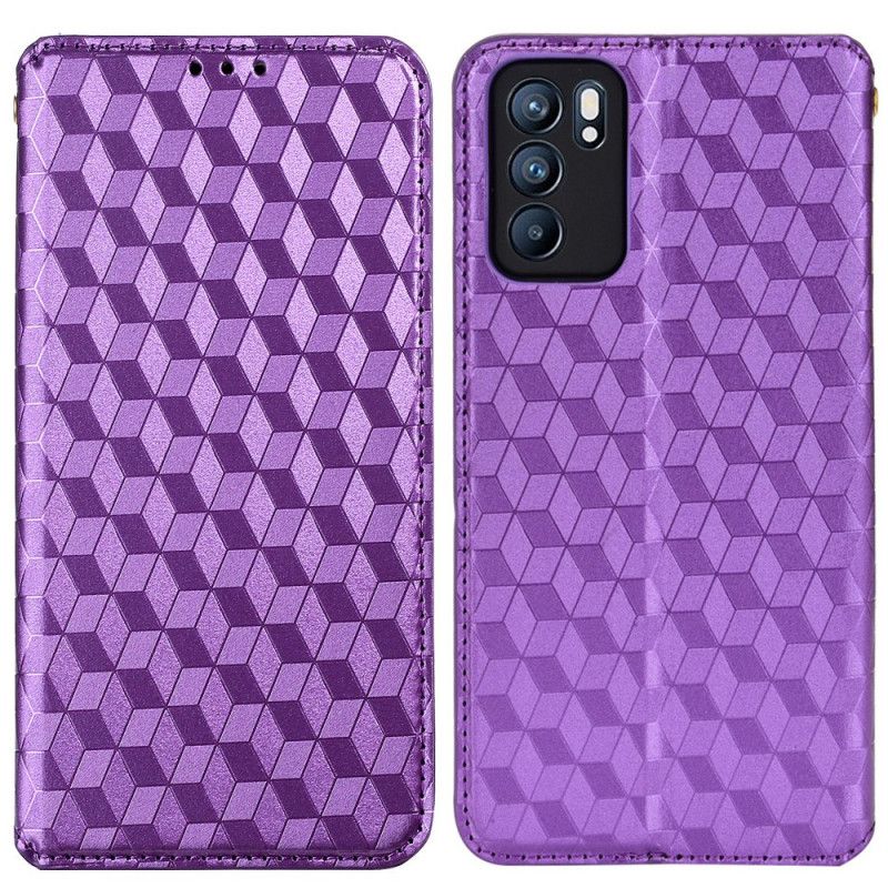 Flip Kotelot Oppo Reno 6 5g 3d Diamond Leather Effect Suojakuori