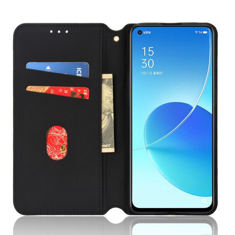 Flip Kotelot Oppo Reno 6 5g 3d Diamond Leather Effect Suojakuori