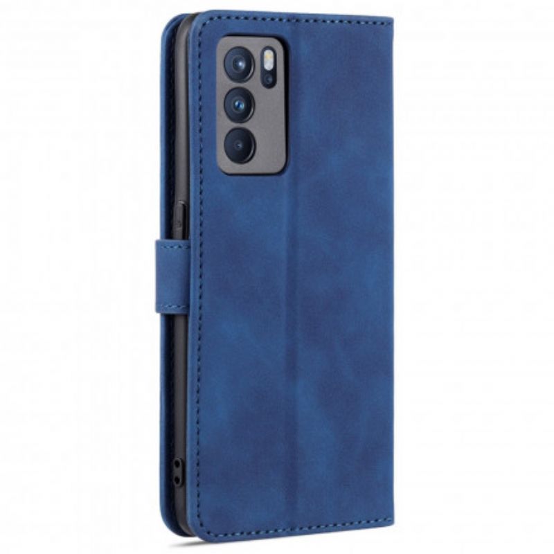 Flip Kotelot Oppo Reno 6 5g Azns Leather Effect