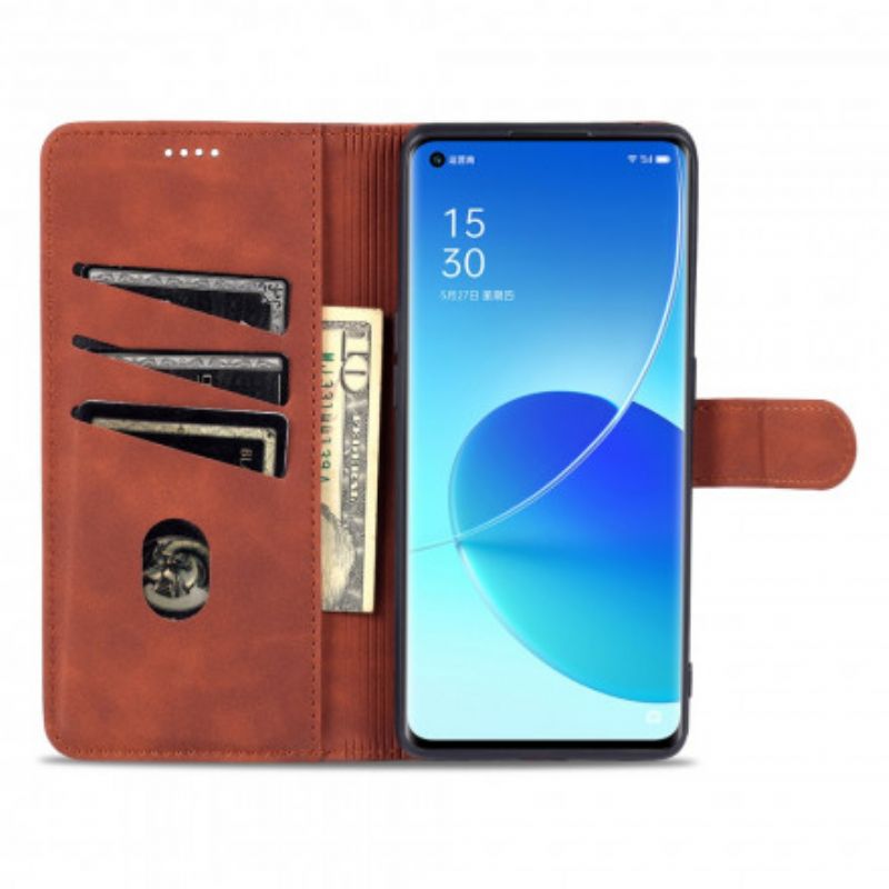 Flip Kotelot Oppo Reno 6 5g Azns Leather Effect