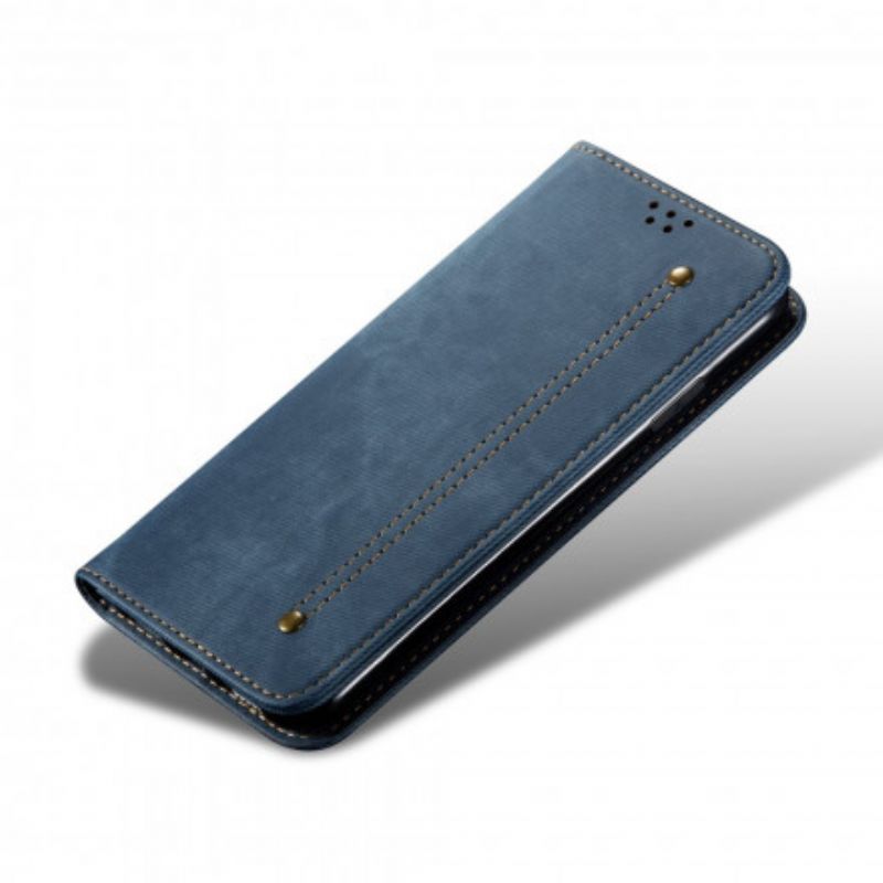 Flip Kotelot Oppo Reno 6 5g Denim Kangas