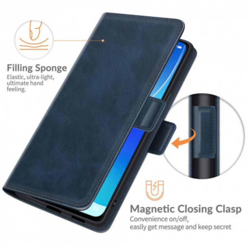 Flip Kotelot Oppo Reno 6 5g Kaksoissulkeminen