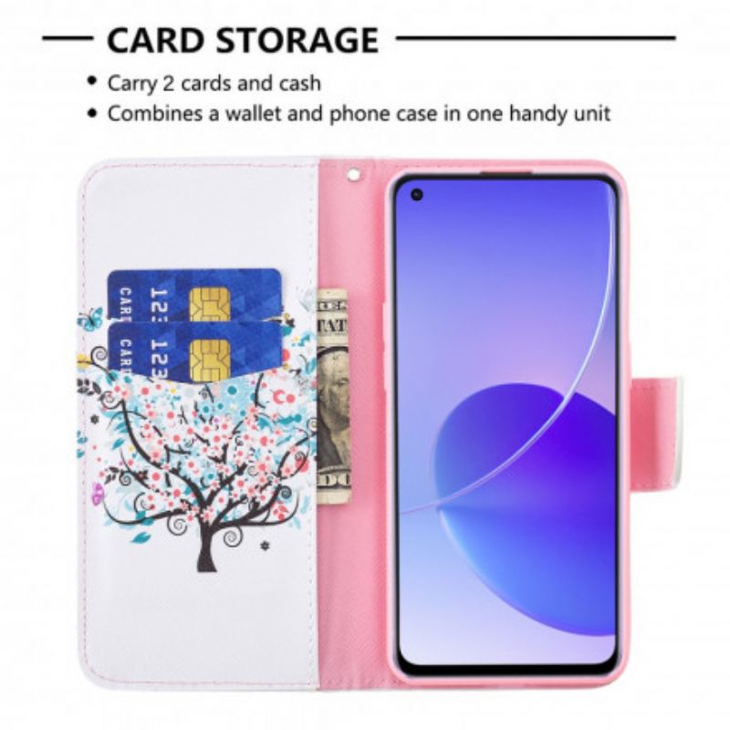 Flip Kotelot Oppo Reno 6 5g Kukkapuu