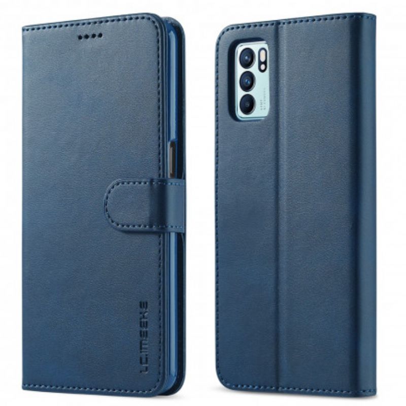 Flip Kotelot Oppo Reno 6 5g Lc.imeeke Leather Effect