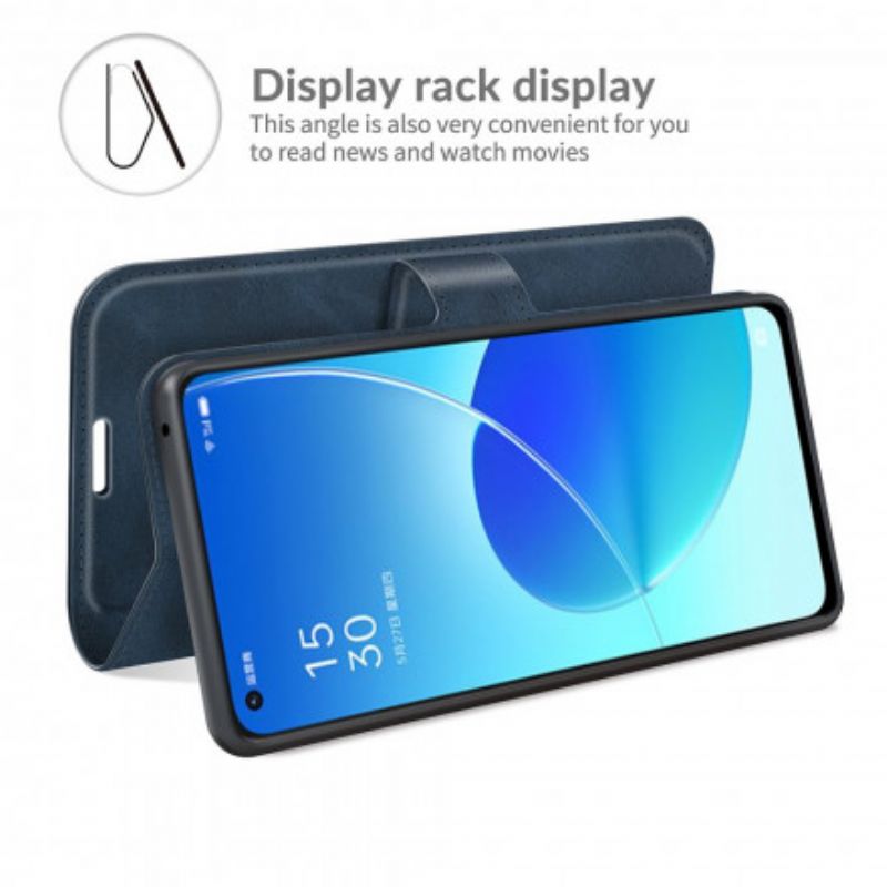 Flip Kotelot Oppo Reno 6 5g Slim Extreme Leather Effect Suojakuori