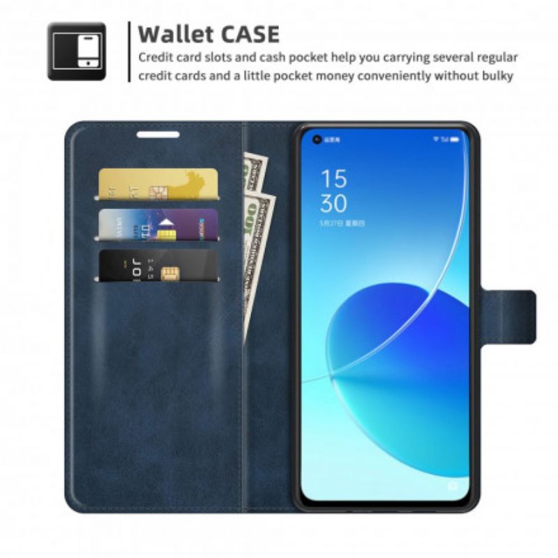 Flip Kotelot Oppo Reno 6 5g Slim Extreme Leather Effect Suojakuori