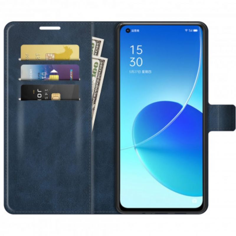 Flip Kotelot Oppo Reno 6 5g Slim Extreme Leather Effect Suojakuori