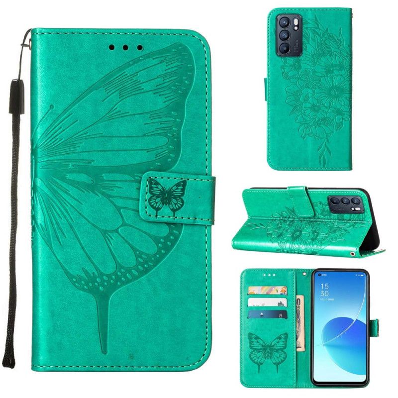 Kotelot Oppo Reno 6 5g Puhelinkuoret Butterfly Design