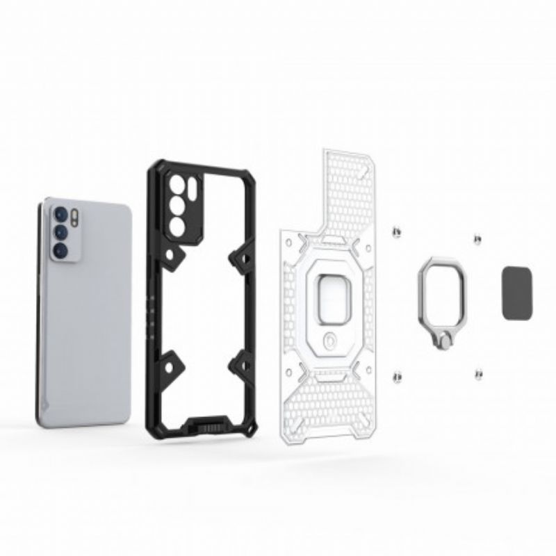 Kuori Case Oppo Reno 6 5g Puhelinkuoret Hunajakenno Renkaalla